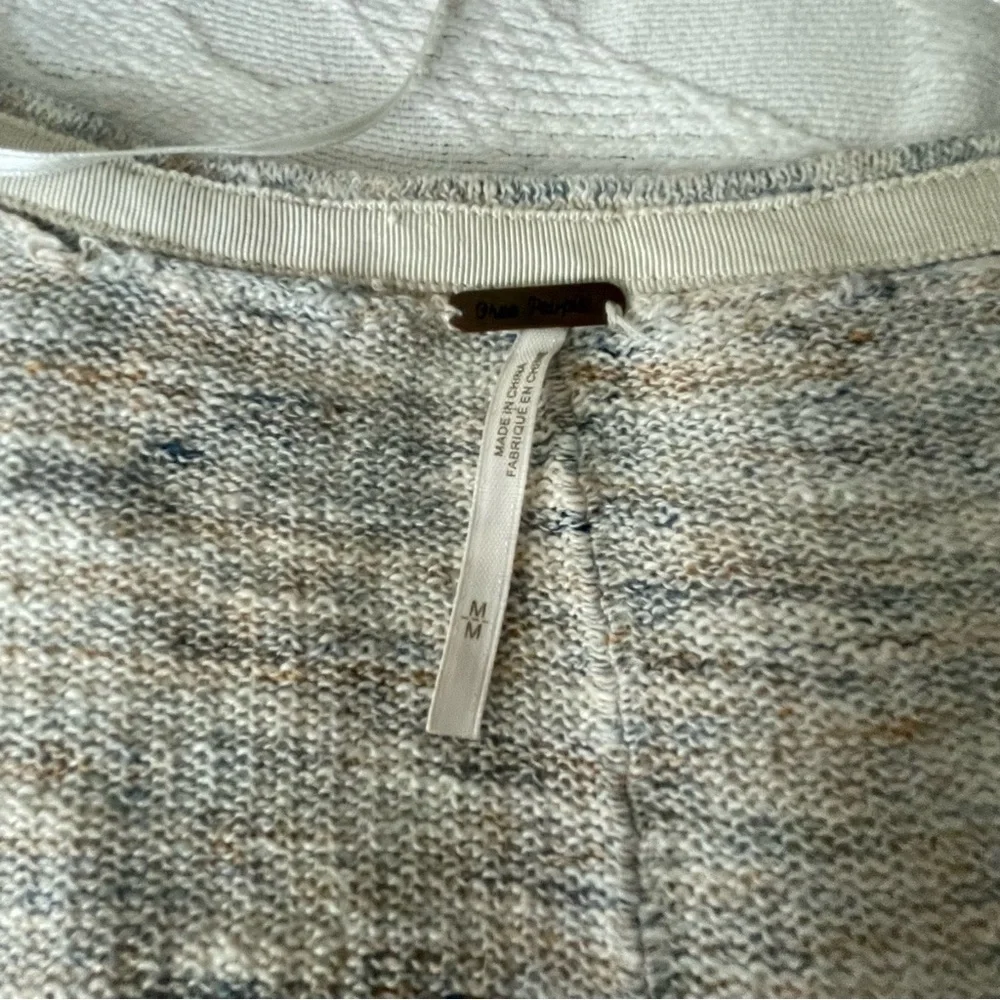 FREE PEOPLE Cream Multicolor Marled Button High Low‎ TGIF Cardigan - Picture 6 of 8